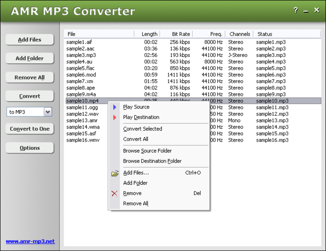 converter amr to mp3 for mac